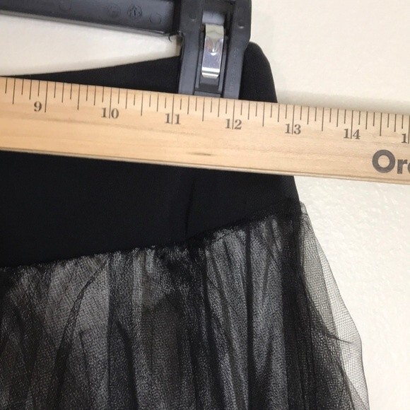 Rimini ladies black lace tutu one of a kind tulle dark skirt size 2 - Picture 11 of 12